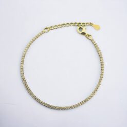 Ασημένιο Βραχιόλι tennis bracelet Gold