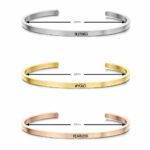 Ατσάλινο Βραχιόλι Love you to the moon and back Black - Image 4