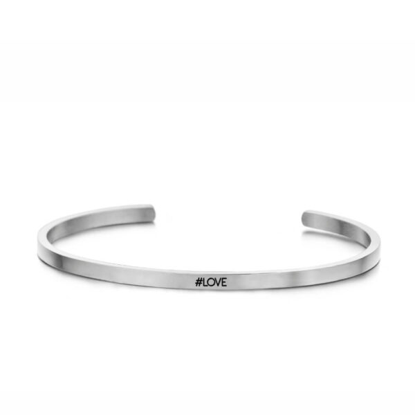 Ατσάλινο Βραχιόλι Love Silver
