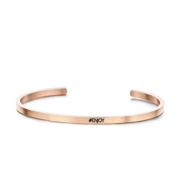 Ατσάλινο Βραχιόλι Enjoy Rose Gold