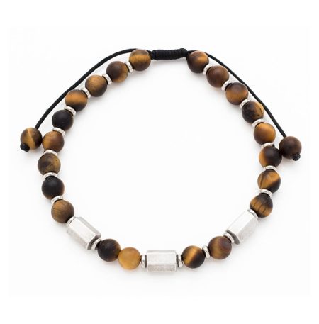 Ανδρικό Βραχιόλι Nordic Beads Tiger Eyes L31A-B069-3