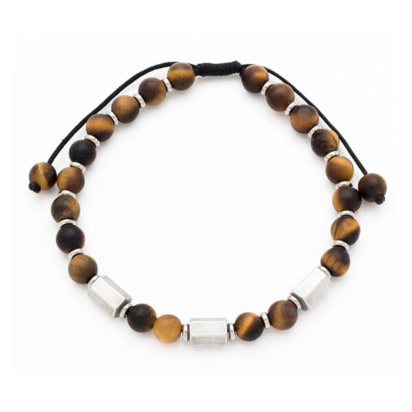 Ανδρικό Βραχιόλι Nordic Beads Tiger Eyes L31A-B069-3