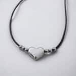 Γυναικείο Κολιέ Peebls Steel Heart Silver