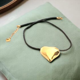 Γυναικείο Κολιέ Peebls Large Heart Gold
