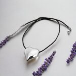 Γυναικείο Κολιέ Peebls Large Heart Silver