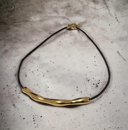Γυναικείο Κολιέ Peebls Fluid Gold
