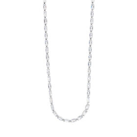 Ατσάλινο Κολιέ Visetti White Stones