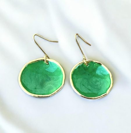 Σκουλαρίκια Chroma Nisiros Green