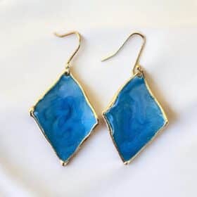 Σκουλαρίκια Chroma Agkistri Sea Blue