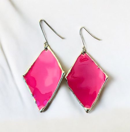 Σκουλαρίκια Chroma Agkistri Fuchsia