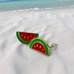 Σκουλαρίκια Peebls Watermelon Gold