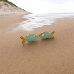 Σκουλαρίκια Peebls Cute Fish Gold