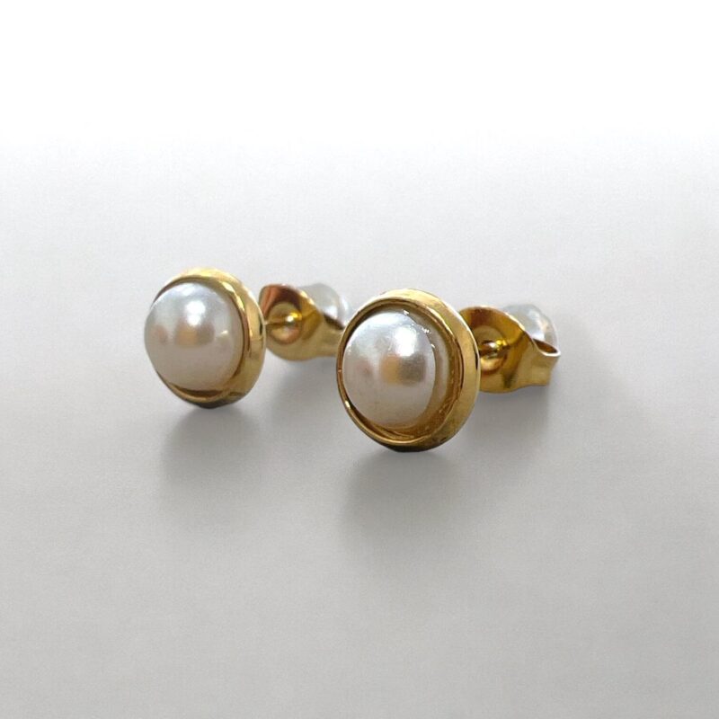 Σκουλαρίκια Peebls Golden Pearls