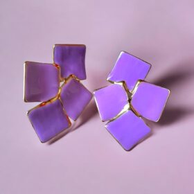 Σκουλαρίκια Peebls Purple Shades
