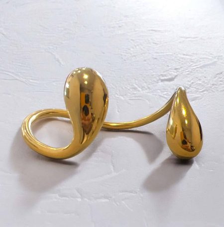 Βραχιόλι Peebls Fluid Steel Gold