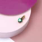 Morellato Drop Green Heart Gold