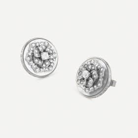 Ατσάλινα Σκουλαρίκια Guess La Fleur Silver