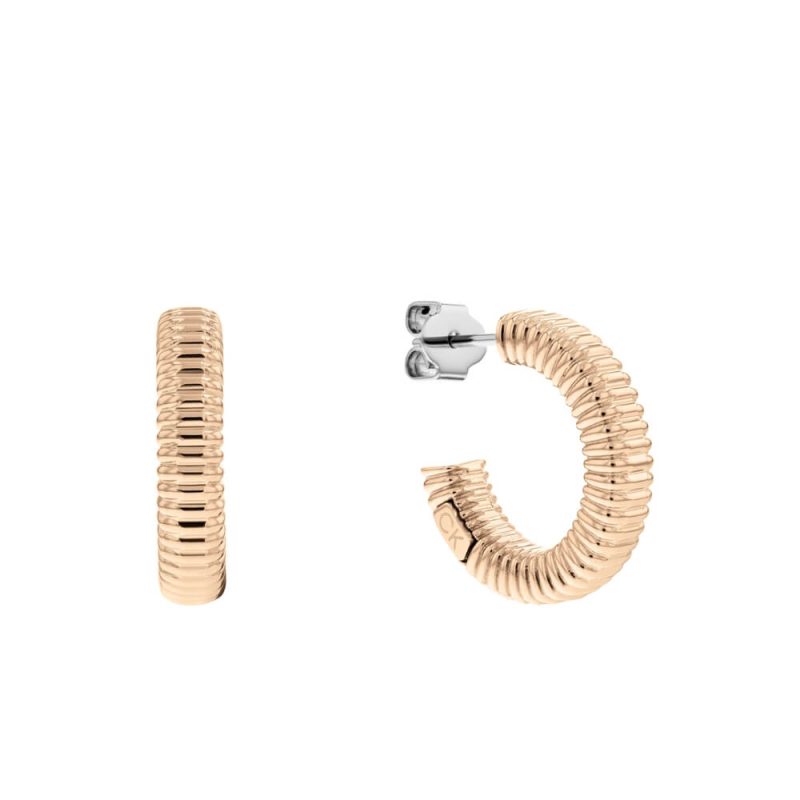 Σκουλαρίκια Calvin Klein Playfull Repetition Rose Gold