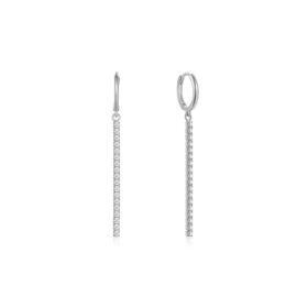 Σκουλαρίκια Linear Silver από ασήμι 925