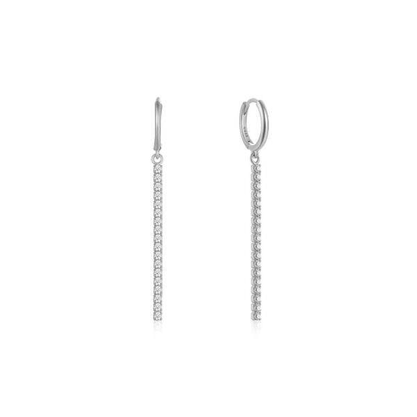Σκουλαρίκια Linear Silver από ασήμι 925