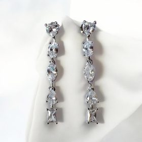 Σκουλαρίκια Classy Stones Silver από ασήμι 925