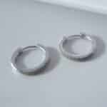Σκουλαρίκια Tiny Hoops Silver από ασήμι 925