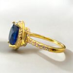 Δαχτυλίδι Royal Saphire Gold από ασήμι 925