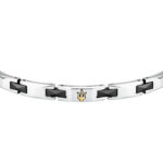 Ανδρικό Βραχιόλι Maserati JM424ATZ49 Ceramic Silver-Black