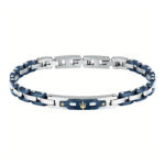 Ανδρικό Βραχιόλι Maserati JM424AXU03 Ceramic Silver - Blue - Gold