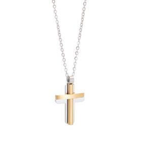 Ατσάλινος Σταυρός Visetti 41D-KD058SG Silver - Rose Gold