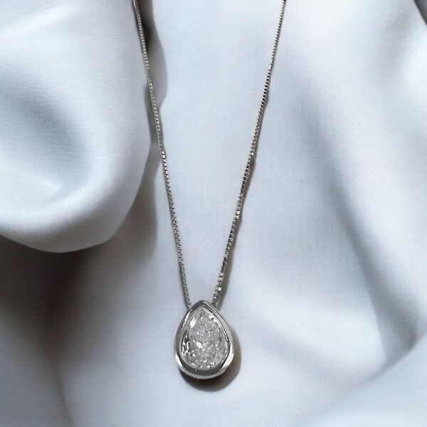 Κολιέ Shiny Drop Silver από ασήμι 925