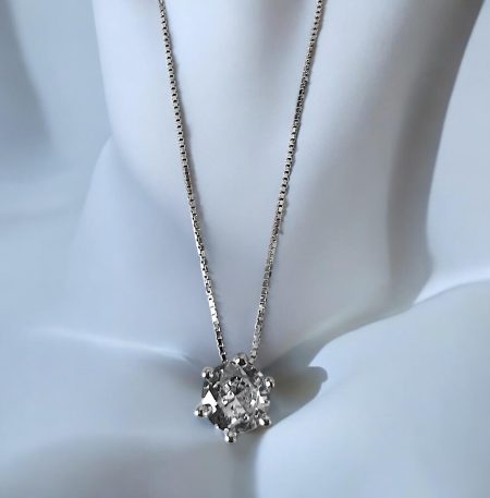 Κολιέ Shiny Round Silver από ασήμι 925