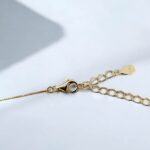 Κολιέ Shiny Drop Gold από ασήμι 925