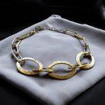 Ατσάλινο Βραχιόλι Peebls Circles and Rectangles Gold