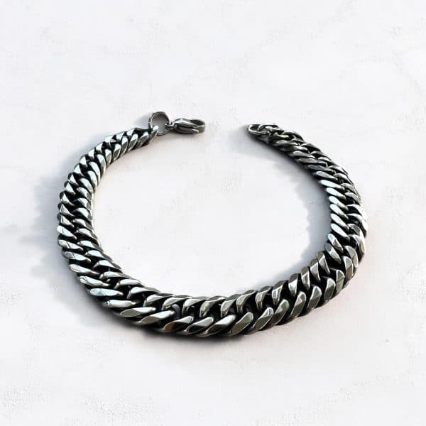 Ατσάλινο Βραχιόλι Peebls Metal Chain Dark Grey