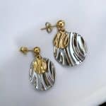 Σκουλαρίκια Peebls Metal Muse Silver - Gold