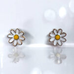 Σκουλαρίκια Daisy Silver από ασήμι 925