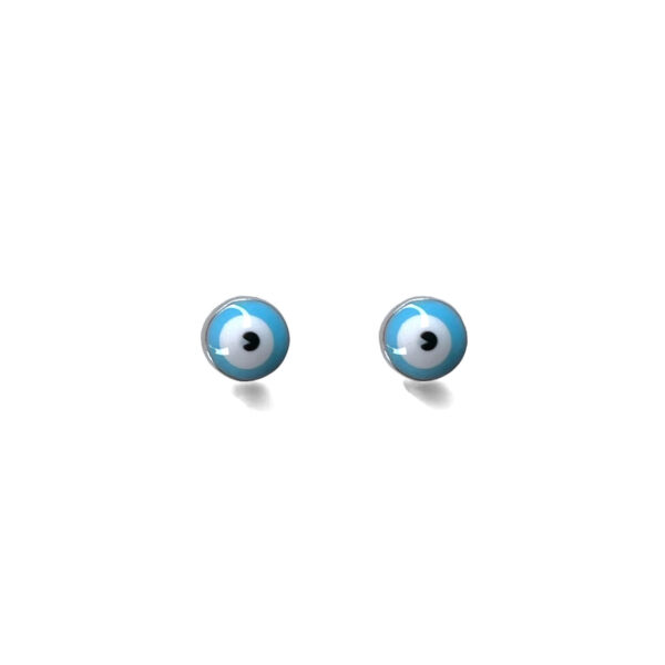 Σκουλαρίκια Tiny Round Eyes από ασήμι 925