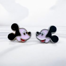 Σκουλαρίκια Cartoon Mouse από ασήμι 925