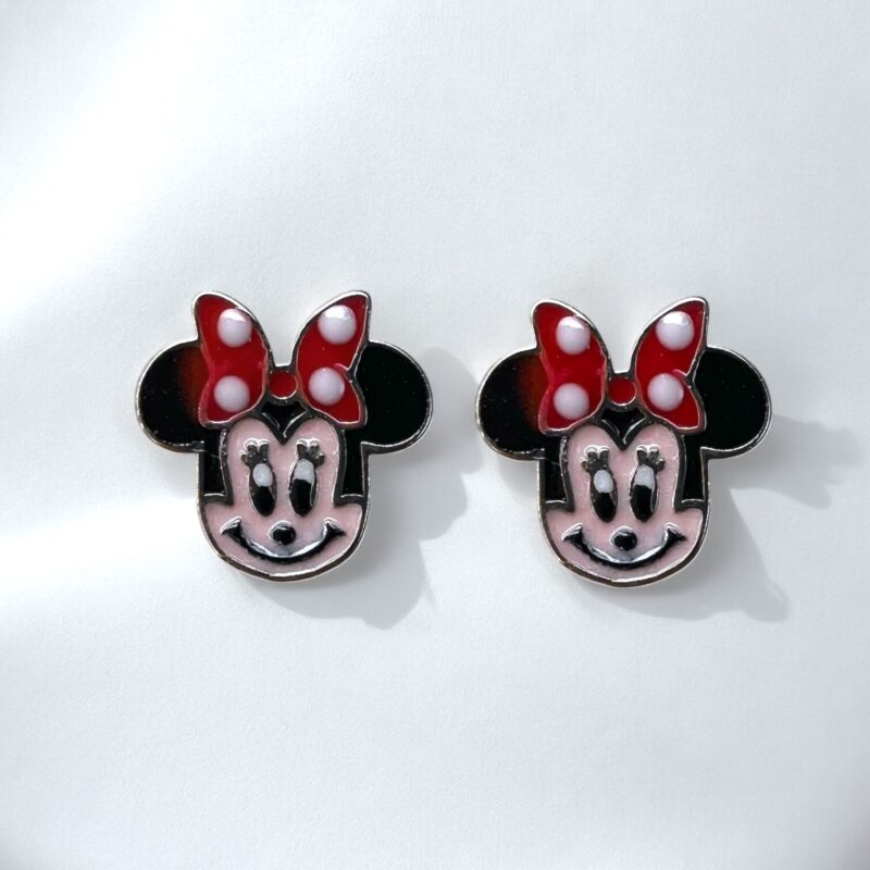 Σκουλαρίκια Cartoon Lovely Mouse από ασήμι 925