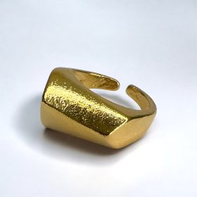 Ανοιγόμενο Ατσάλινο Δαχτυλίδι Roman Gold