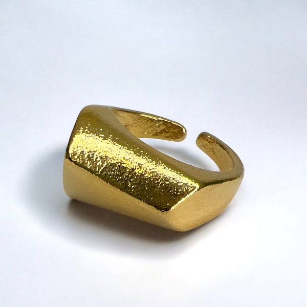 Ανοιγόμενο Ατσάλινο Δαχτυλίδι Roman Gold