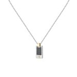 Ανδρικό Κολιέ Maserati Iconic JM334AVD49 Silver Black