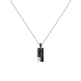 Ανδρικό Κολιέ Maserati Ceramic JM423ATZ27 Silver Black