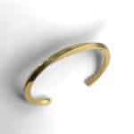 Ατσάλινο Βραχιόλι Peebls Twisted Rail Gold