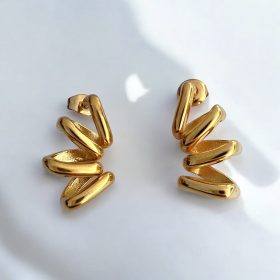 Σκουλαρίκια Peebls Petrified Gold