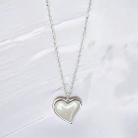 Κολιέ Peebls Big Heart Silver
