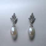Σκουλαρίκια Starlit Pearl Silver από ασήμι 925