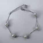Βραχιόλι Five Pearls Silver από ασήμι 925