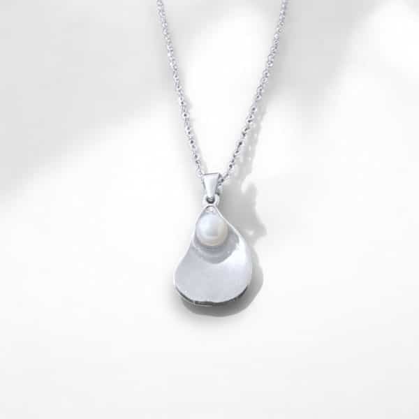 Κολιέ Silver Shell από ασήμι 925